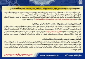 رفع وضعیت غیر مجاز موقت کارپوشه و غیرفعال شدن شناسه یکتا-عکس