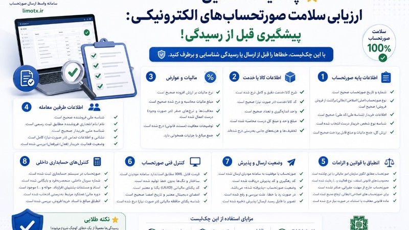 چک‌لیست طلایی ارزیابی سلامت صورتحساب‌های الکترونیکی: پیشگیری قبل از رسیدگی!-عکس