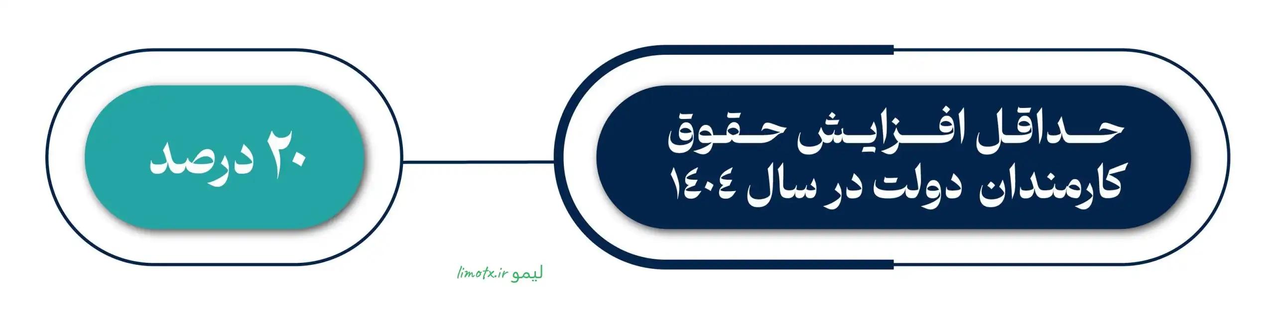 حداق افزایش حقوق 1404